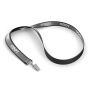 Polyester keycord met reflecterende overlay Polyester keycord met reflecterende overlay