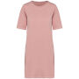 Ecologische verwassen T-shirtjurk Washed Petal Rose XS
