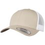 RETRO TRUCKER CAP, KHAKI / WHITE, One size, FLEXFIT