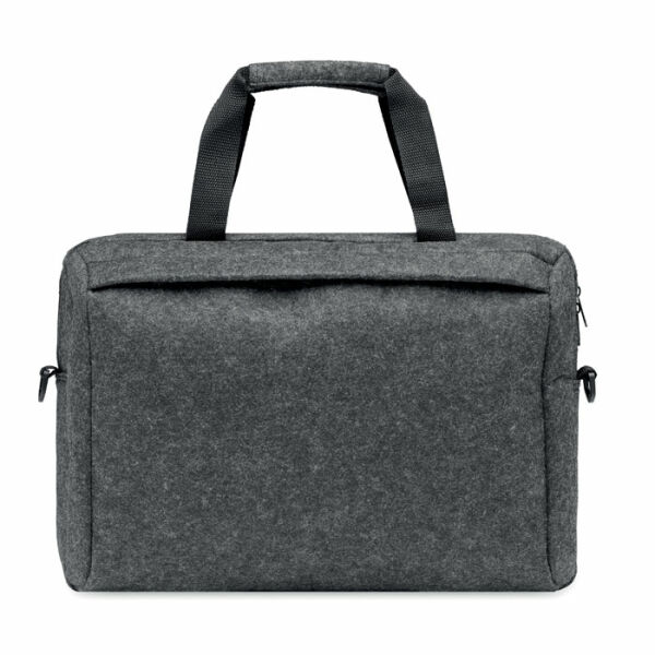 PLANA - 15 inch RPET vilten laptoptas - Steengrijs PLANA - 15 inch RPET vilten laptoptas - Steengrijs