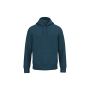 Ecologische uniseks sweater met capuchon Peacock Blue S