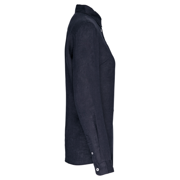 Linnen damesblouse Navy Blue XXL Linnen damesblouse Navy Blue XXL