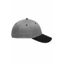 6 Panel Brushed Sandwich Cap light grey/black/light grey one size