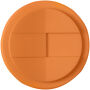 Americano® Eco 350 ml gerecyclede beker met spill-proof deksel - Oranje/Zwart