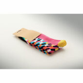 FUNNY M - Sokken met een grappig patroon - Fuchsia