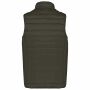 Men’s lightweight sleeveless down jacket dark khaki S