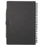 Slate A5 reusable hard cover notebook and pen set (black ink) - Black