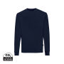 IQONIQ Zion gerecycled katoen sweater, donkerblauw (M)