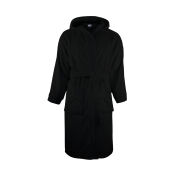 Bathrobe Hooded - Black
