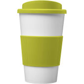 Americano® 350 ml geïsoleerde beker met grip - Wit/Lime Americano® 350 ml geïsoleerde beker met grip - Wit/Lime