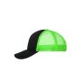 5 Panel Polyester Mesh Cap black/neon green one size