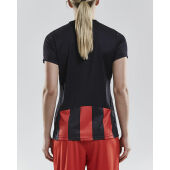 *Progress stripe jersey wmn bla/br. red xl