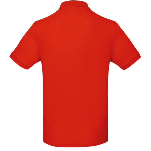 Men's organic polo shirt Fire Red S Men's organic polo shirt Fire Red S