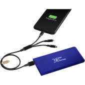 SCX.design P15 5000 mAh powerbank met oplichtend logo - Reflexblauw