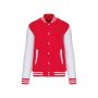 College jacket unisex red / white XS