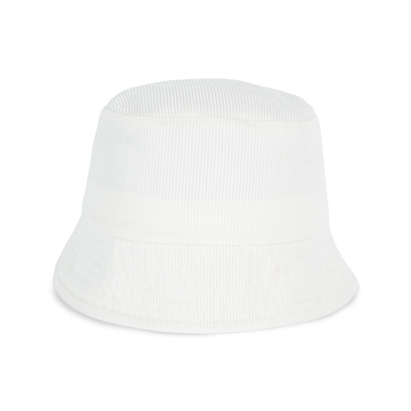 Ecologische uniseks ribfluwelen hoed Ivory L/XL Ecologische uniseks ribfluwelen hoed Ivory L/XL