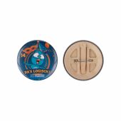 Bio-button 56mm met dubbel gezekerde speld