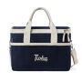 VINGA Volonne AWARE™ recycled canvas koeltas, blauw, gebroken wit