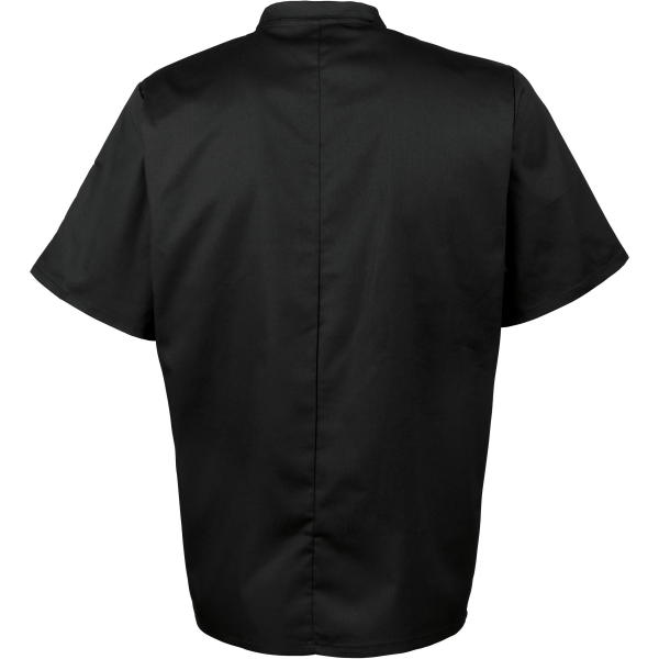 Short Sleeve Chefs Jacket Black 4XL Short Sleeve Chefs Jacket Black 4XL