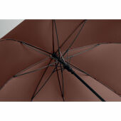 RAYNA - 27" auto paraplu houten greep - Bruin
