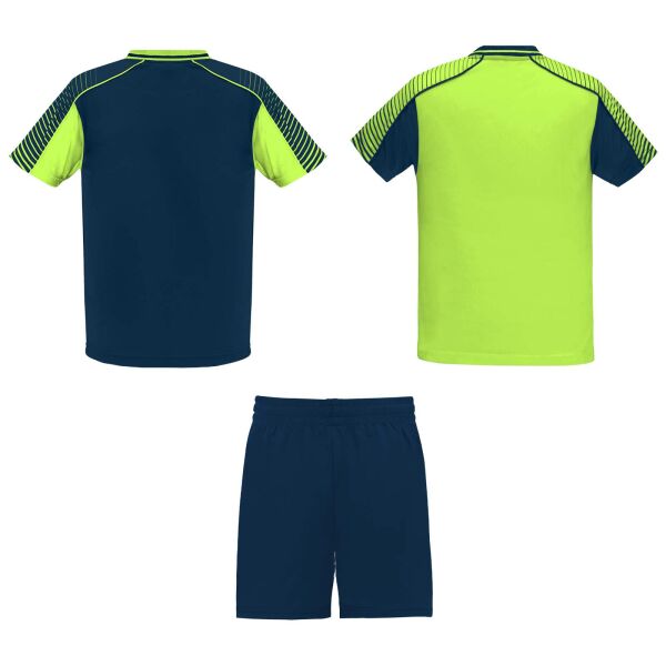Juve sportset voor kinderen - Fluor groen/Marineblauw - 16 Juve sportset voor kinderen - Fluor groen/Marineblauw - 16