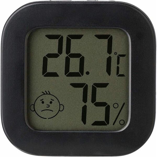 Hygrometer Kinsley | Kunststof | 4 cm - zwart Hygrometer Kinsley | Kunststof | 4 cm - zwart