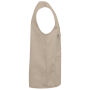 Bodywarmer polykatoen multizakken Beige 4XL