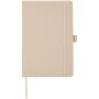 Honua A5 notitieboek van gerecycled papier met gerecyclede PET cover - Havermout Honua A5 notitieboek van gerecycled papier met gerecyclede PET cover - Havermout