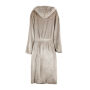 VINGA Louis luxe pluche RPET badjas maat L/XL, grijs