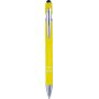 Aluminium balpen Primo geel