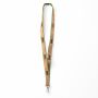 Zeefdruk lanyard van kurk en polyester