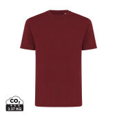 Iqoniq Sierra lichtgewicht gerecycled katoen t-shirt, bordeauxrood (XXXL)