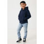 IQONIQ Yengo kids recycled katoen hoodie met steekzakken, donkerblauw (910)