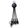 6-in-1 oplaadkabel met licht REEVES-PUHALANI II - zwart, wit