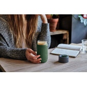 Black+Blum Travel Cup Glas 340ML, olijfgroen