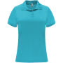 Monzha sportpolo met korte mouwen voor dames - Turquoise - S