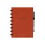 Correctbook Linnen Hardcover A5 - Rusty Red - Blanco