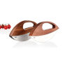 AdHoc Wave Universeel hakmes en pizzasnijder, bruin