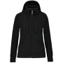 Damessweater met rits en capuchon Black XS