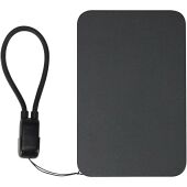 SMART 5000 mAh powerbank van gerecycled plastic met magneetsluiting en lanyard - Zwart