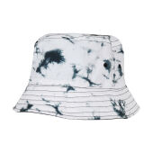 Batik Dye Reversible Bucket Hat - Black - One Size