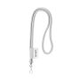 Polyester 2-kleurige koord-lanyard met full color label