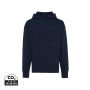 IQONIQ Yoho gerecycled katoen relaxed hoodie, donkerblauw (XL)