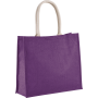 Jute Strandtas Plum Violet One Size