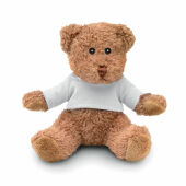 JOHNNY T - Teddybeer met T-shirt - Wit