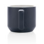 Keramische moderne mok 350 ml, donkerblauw
