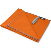 Pieter ultra lichtgewicht en sneldrogende handdoek van gerecycled PET 130 x 80 cm - Oranje