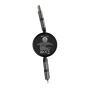 Terra RCS gerecycled aluminium uittrekbare 45W 6-in-1-kabel, grijs