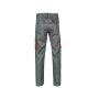 TWO-TONE MULTI-POCKET TROUSERS, GREY/RED, 34, VELILLA
