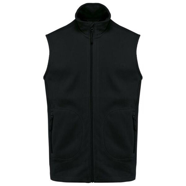 Ecologische uniseks bodywarmer van microfleece